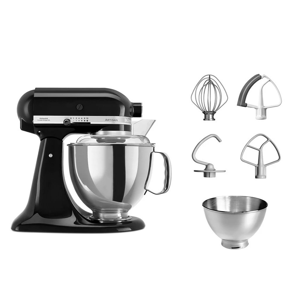 KitchenAid - Artisan Küchenmaschine 5KSM175PS - Onyx Schwarz 4 KitchenAid - Artisan Küchenmaschine 5KSM175PS - Onyx Schwarz – Bild 2