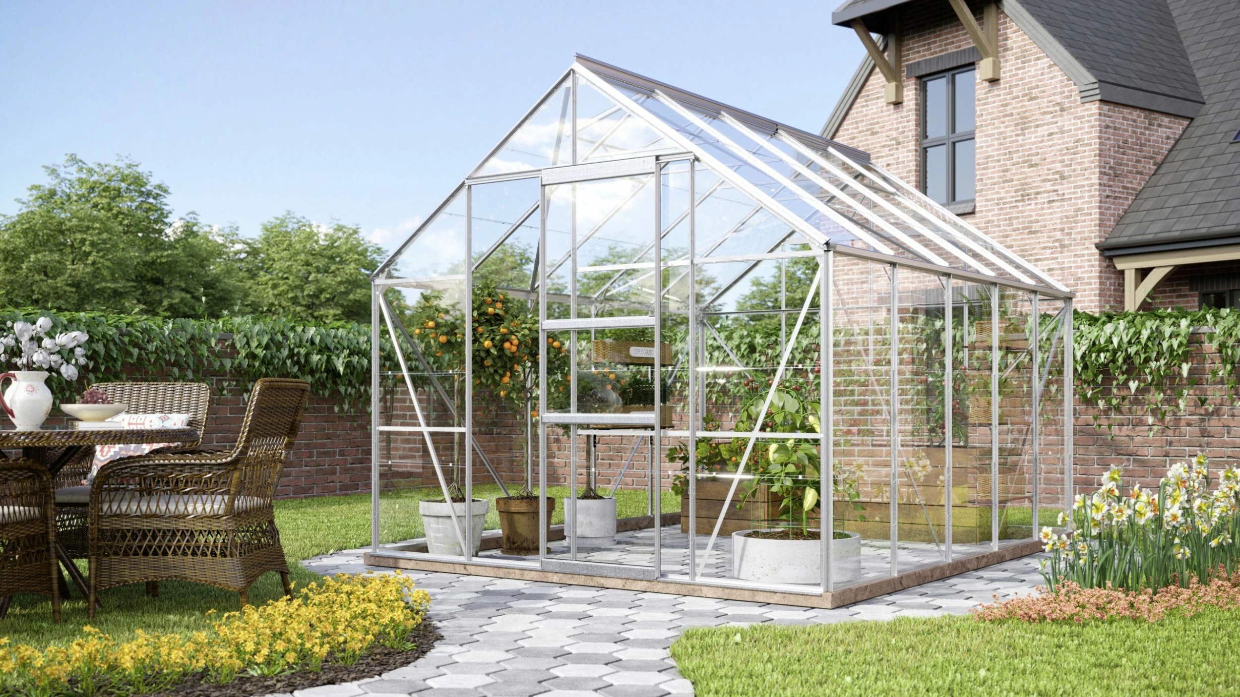 Vitavia Gewächshaus Merkur 8300 254 X 317 Cm Aluminium Sicherheitsglas 4 Vitavia Gewächshaus Merkur 8300 254 X 317 Cm Aluminium Sicherheitsglas – Bild 2