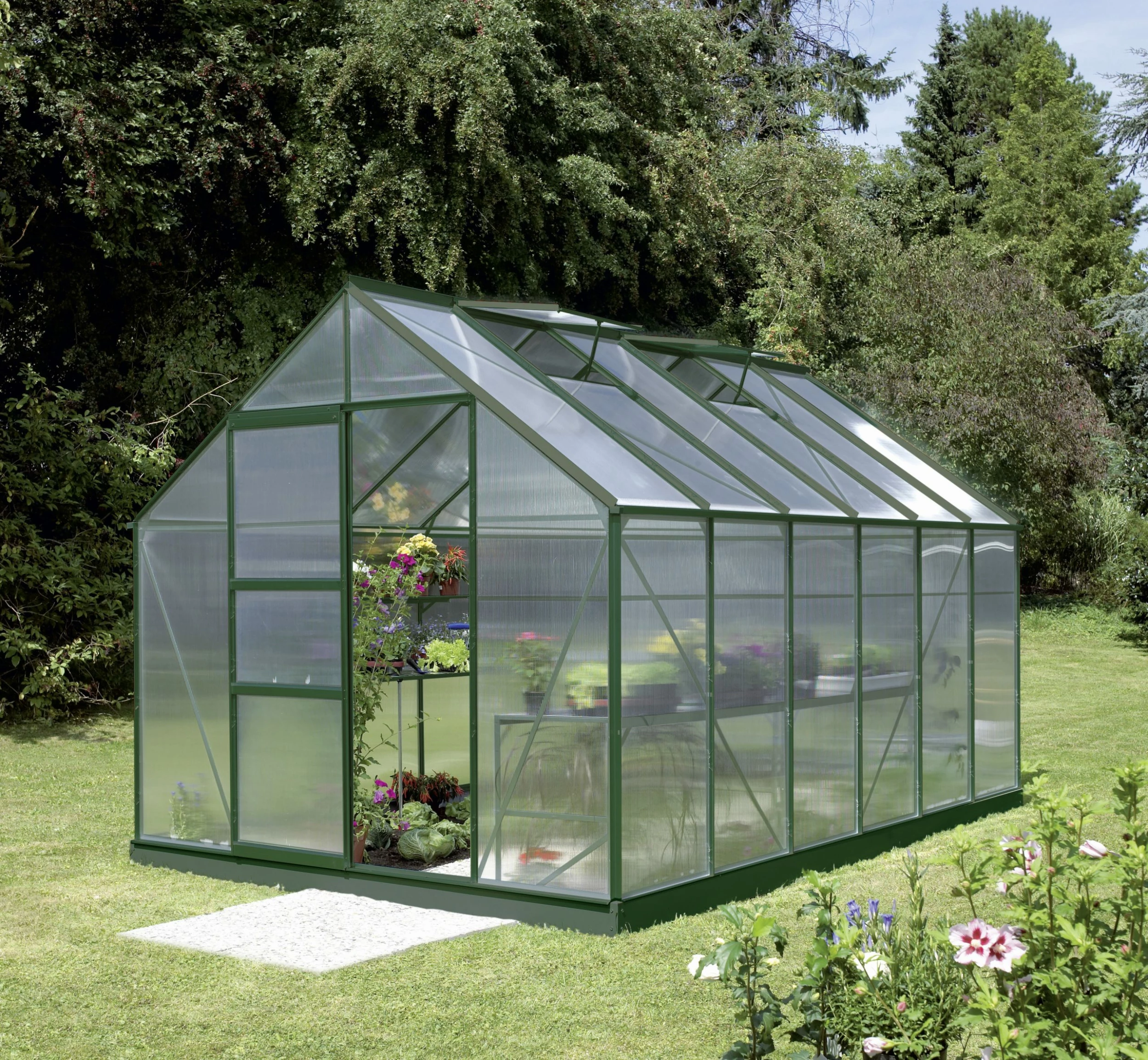 Vitavia Gewächshaus Merkur 9900 254 X 379 Cm Smaragd 4 Mm Hohlkammerplatten 3 Vitavia Gewächshaus Merkur 9900 254 X 379 Cm Smaragd 4 Mm Hohlkammerplatten