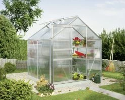 Vitavia Gewächshaus Calypso 3000 192 X 154 Cm Aluminium 4 Mm Hohlkammerplatten