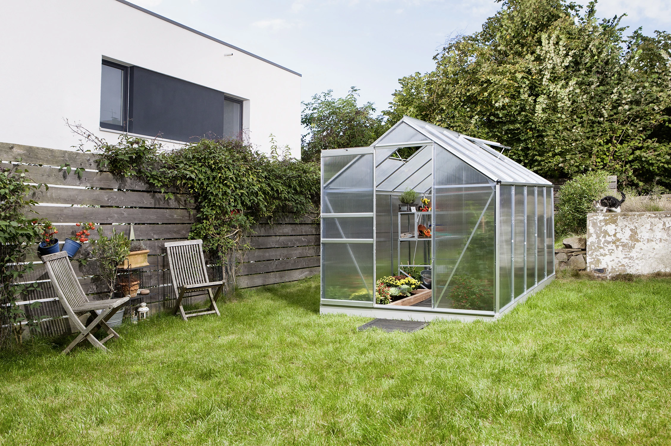 Vitavia Gewächshaus Venus 6200 192 X 317 Cm Aluminium 4 Mm Hohlkammerplatten 8 Vitavia Gewächshaus Venus 6200 192 X 317 Cm Aluminium 4 Mm Hohlkammerplatten – Bild 6