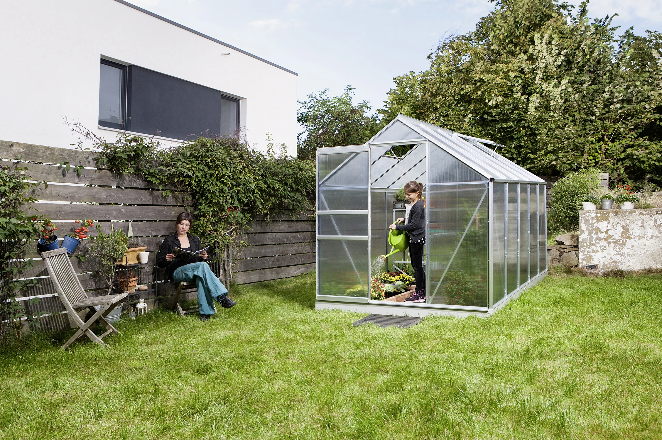 Vitavia Gewächshaus Venus 6200 192 X 317 Cm Aluminium 4 Mm Hohlkammerplatten 6 Vitavia Gewächshaus Venus 6200 192 X 317 Cm Aluminium 4 Mm Hohlkammerplatten – Bild 4