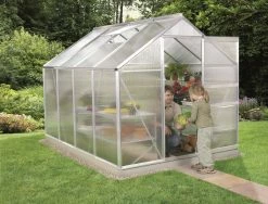 Vitavia Gewächshaus Calypso 5800 192 X 302 Cm Aluminium 6 Mm Hohlkammerplatten