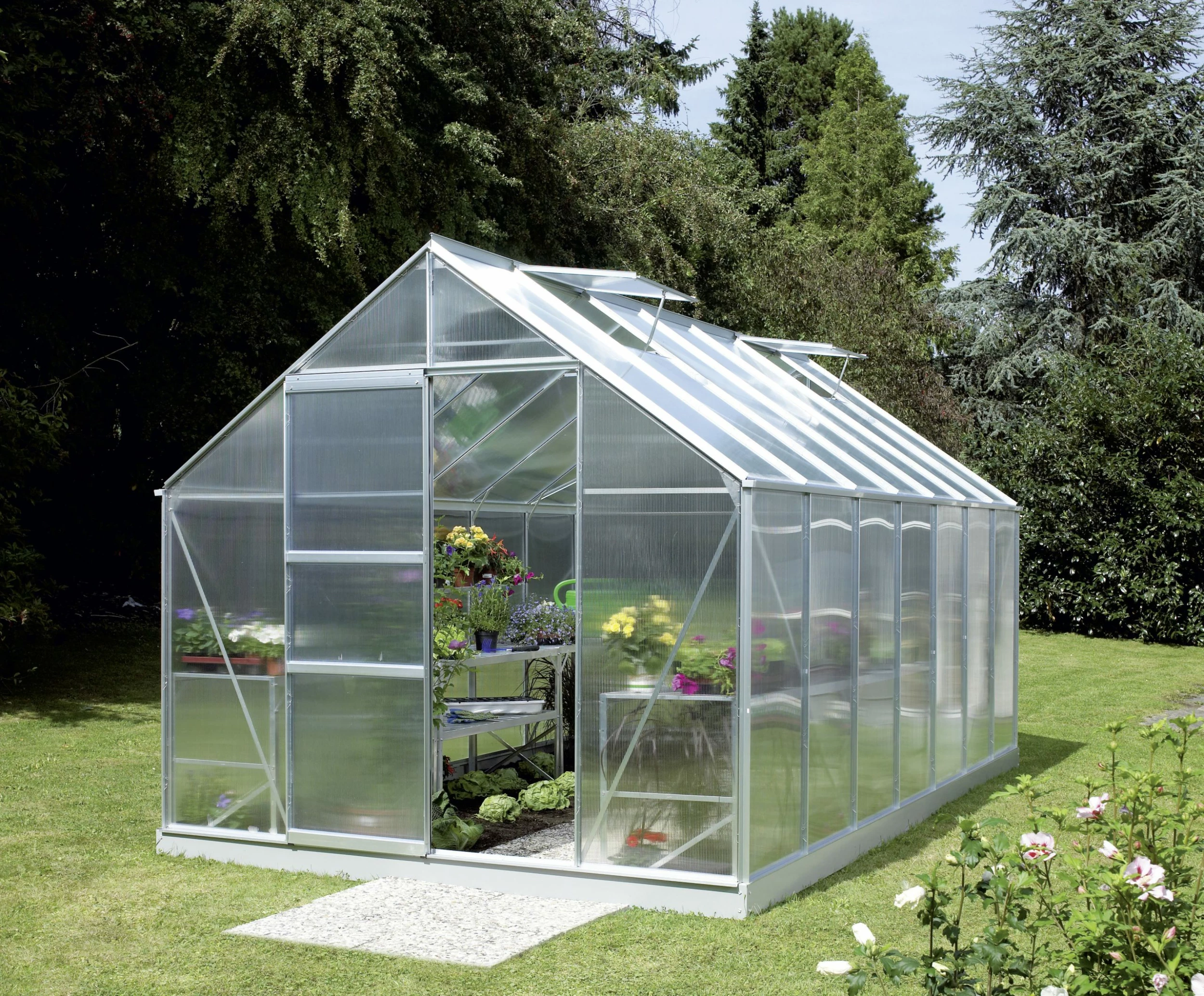 Vitavia Gewächshaus Merkur 11500 254 X 441 Cm Aluminium 6 Mm Hohlkammerplatten 3 Vitavia Gewächshaus Merkur 11500 254 X 441 Cm Aluminium 6 Mm Hohlkammerplatten