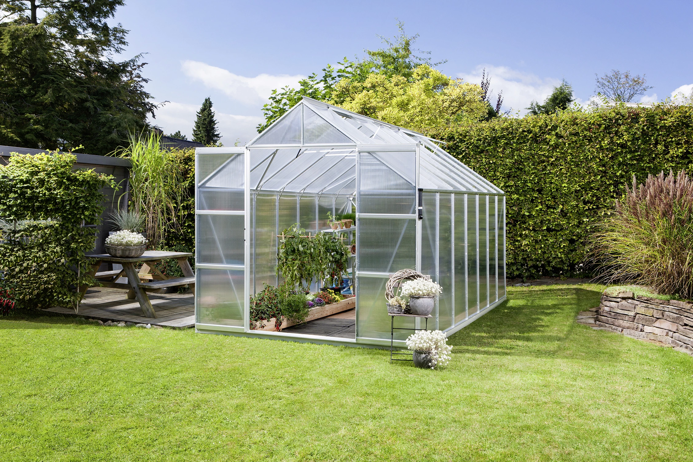 Vitavia Gewächshaus Uranus 11500 254 X 441 Cm Aluminium 6 Mm Hohlkammerplatten 3 Vitavia Gewächshaus Uranus 11500 254 X 441 Cm Aluminium 6 Mm Hohlkammerplatten