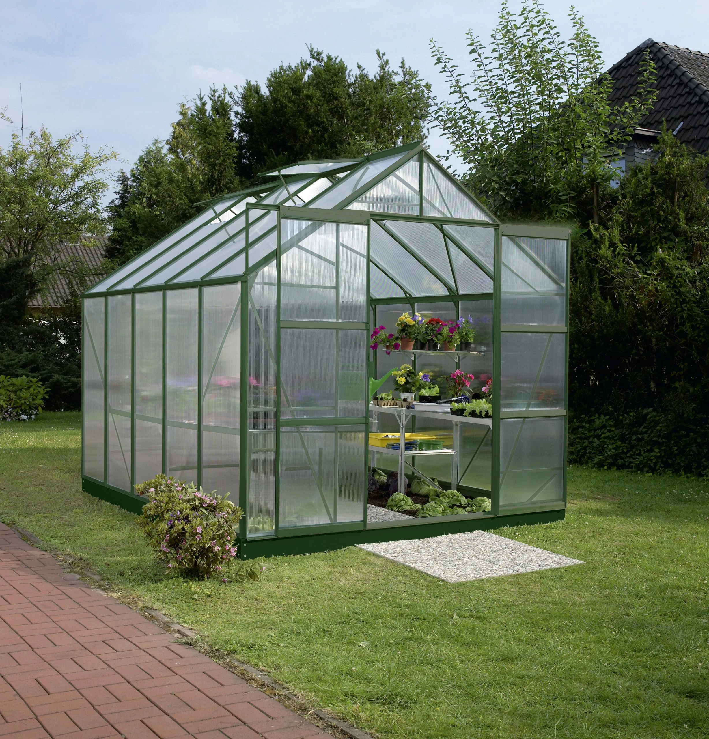 Vitavia Gewächshaus Mars 8300 254 X 317 Cm Smaragd 6 Mm Hohlkammerplatten 3 Vitavia Gewächshaus Mars 8300 254 X 317 Cm Smaragd 6 Mm Hohlkammerplatten