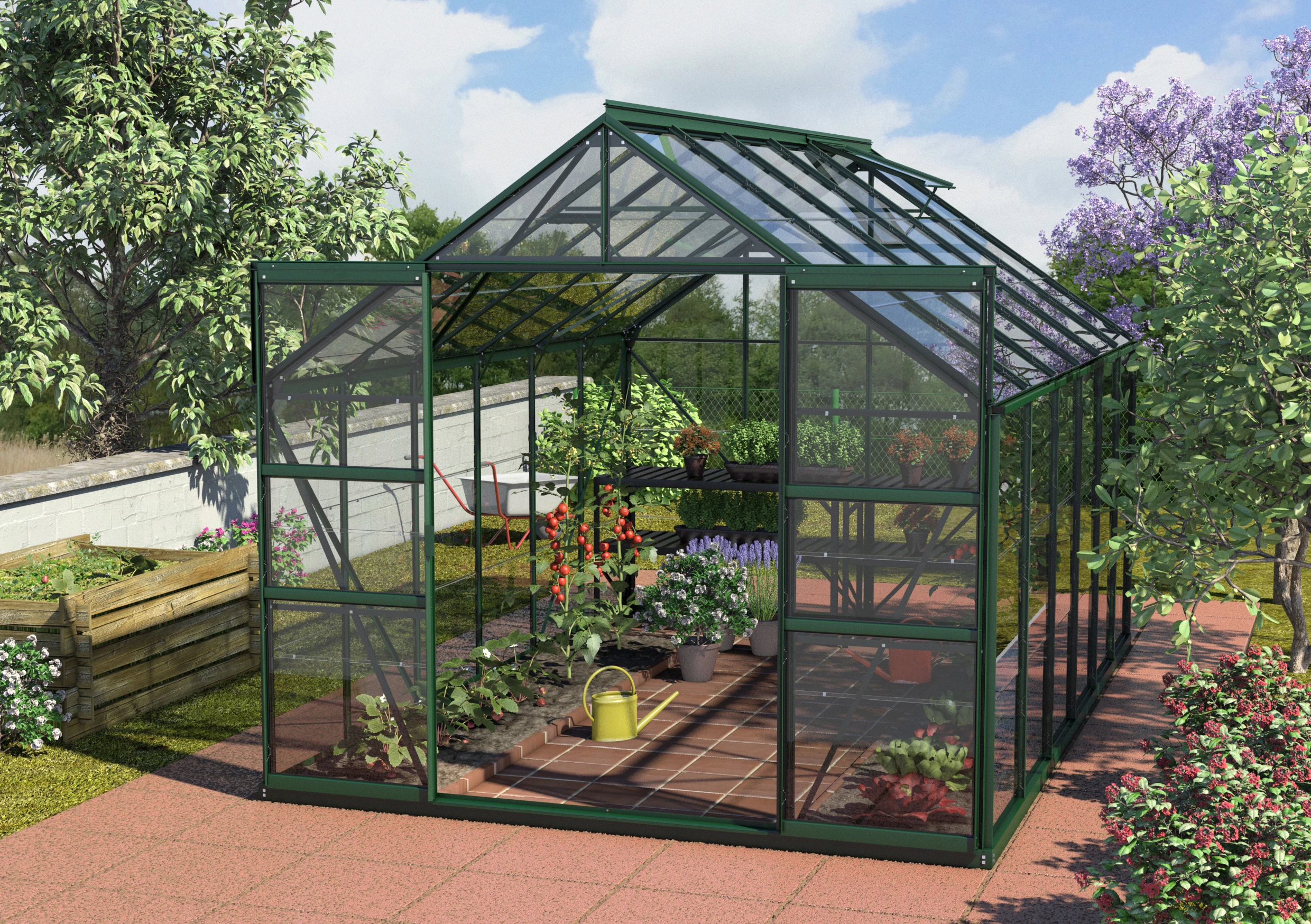 Vitavia Gewächshaus Mars 9900 254 X 379 Cm Smaragd 3 Mm Sicherheitsglas 3 Vitavia Gewächshaus Mars 9900 254 X 379 Cm Smaragd 3 Mm Sicherheitsglas