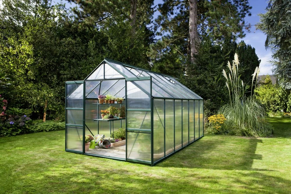 Vitavia Gewächshaus Mars 11500 445 X 257 Cm Smaragd 6 Mm Hohlkammerplatten 5 Vitavia Gewächshaus Mars 11500 445 X 257 Cm Smaragd 6 Mm Hohlkammerplatten – Bild 3
