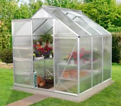 Vitavia Gewächshausset Venus 3800 192 X 192 Cm Aluminium 4 Mm Hohlkammerplatten Inkl. Fundament