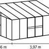 Vitavia Anlehngewächshaus Helena 10200 268 X 407 Cm Aluminium 3 Mm Sicherheitsglas -KitchenAid Sales 4005717087777 2606133