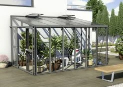 Vitavia Anlehngewächshaus Helena 10200 268 X 407 Cm Schwarz 3 Mm Sicherheitsglas