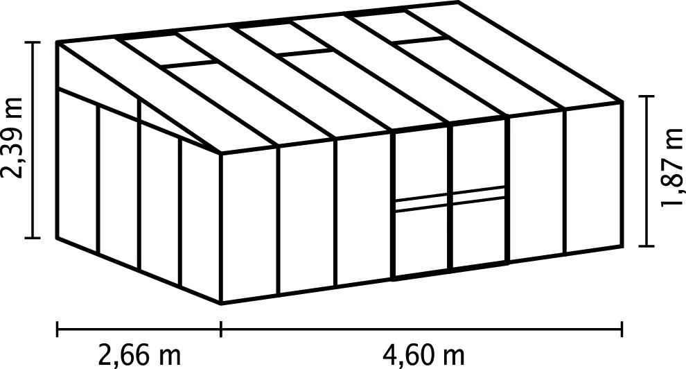 Vitavia Anlehngewächshaus Helena 11900 268 X 470 Cm Schwarz 3 Mm Sicherheitsglas 3 Vitavia Anlehngewächshaus Helena 11900 268 X 470 Cm Schwarz 3 Mm Sicherheitsglas