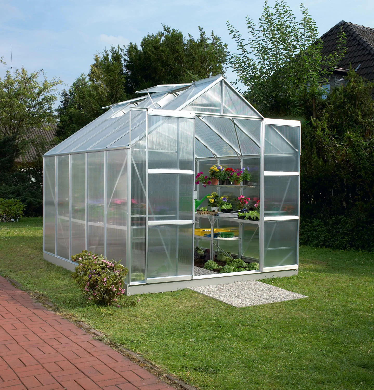 Vitavia Gewächshausset Mars 8300 254 X 317 Cm Aluminium 4 Mm Hohlkammerplatten 3 Vitavia Gewächshausset Mars 8300 254 X 317 Cm Aluminium 4 Mm Hohlkammerplatten