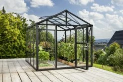 Vitavia Gewächshaus Zeus 8100 256 X 314 Cm Schwarz 3 Mm Sicherheitsglas