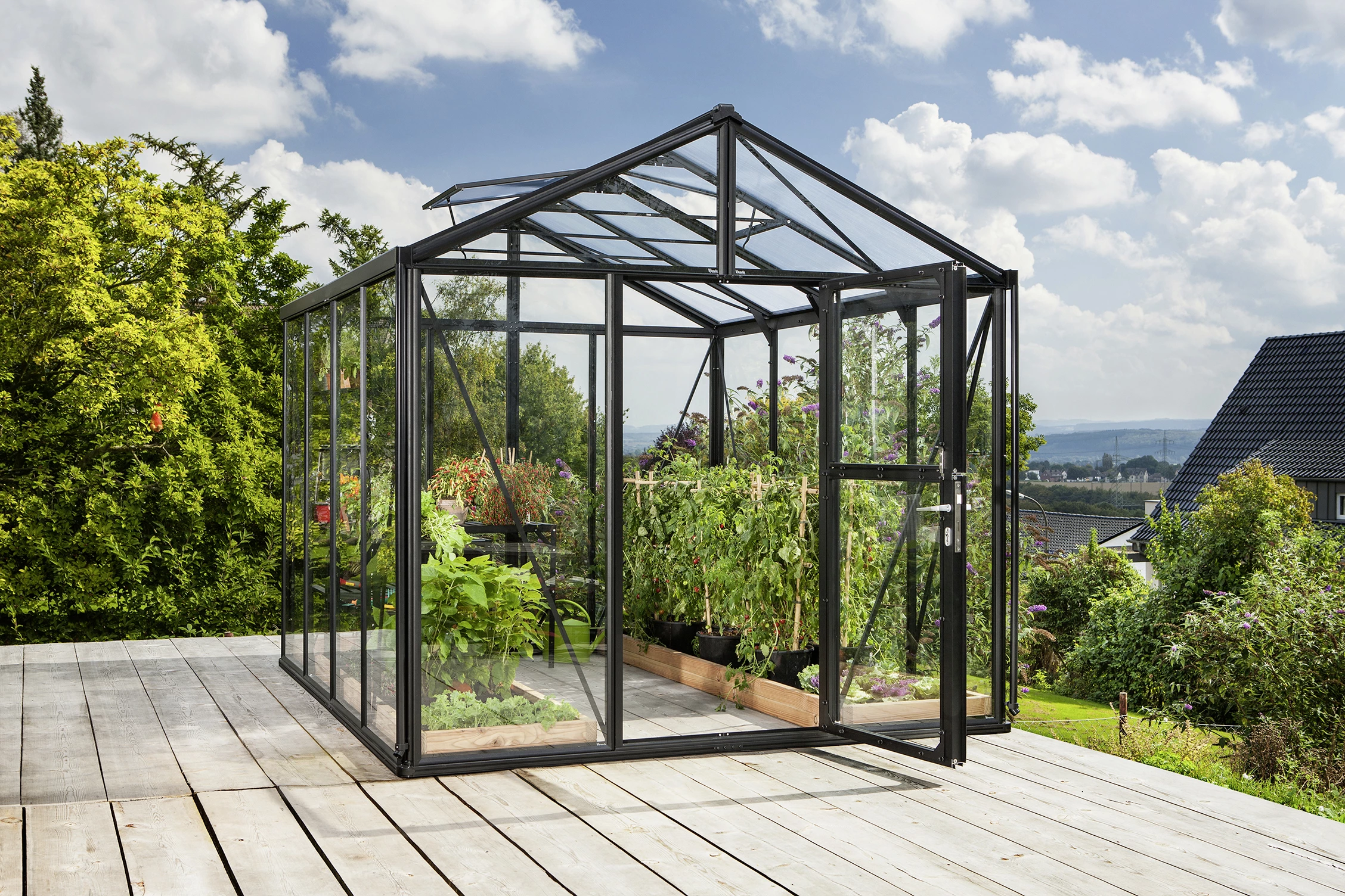 Vitavia Gewächshaus Zeus 8100 256 X 314 Cm Schwarz 3 Mm Sicherheitsglas 3 Vitavia Gewächshaus Zeus 8100 256 X 314 Cm Schwarz 3 Mm Sicherheitsglas