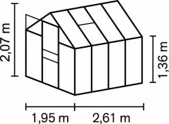 Vitavia Gewächshaus Apollo 5000 194 X 263 Cm Aluminium 4 Mm Hohlkammerplatten 7 Vitavia Gewächshaus Apollo 5000 194 X 263 Cm Aluminium 4 Mm Hohlkammerplatten -KitchenAid Sales 4005717127206 1