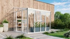 Vitavia Anlehngewächshaus Helena 7000 268 X 281 Cm Weiß 3 Mm Sicherheitsglas