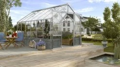 Vitavia Gewächshaus Cassandra 9900 256 X 388 Cm Aluminium 3 Mm Sicherheitsglas Inkl. Sockel Anthrazi