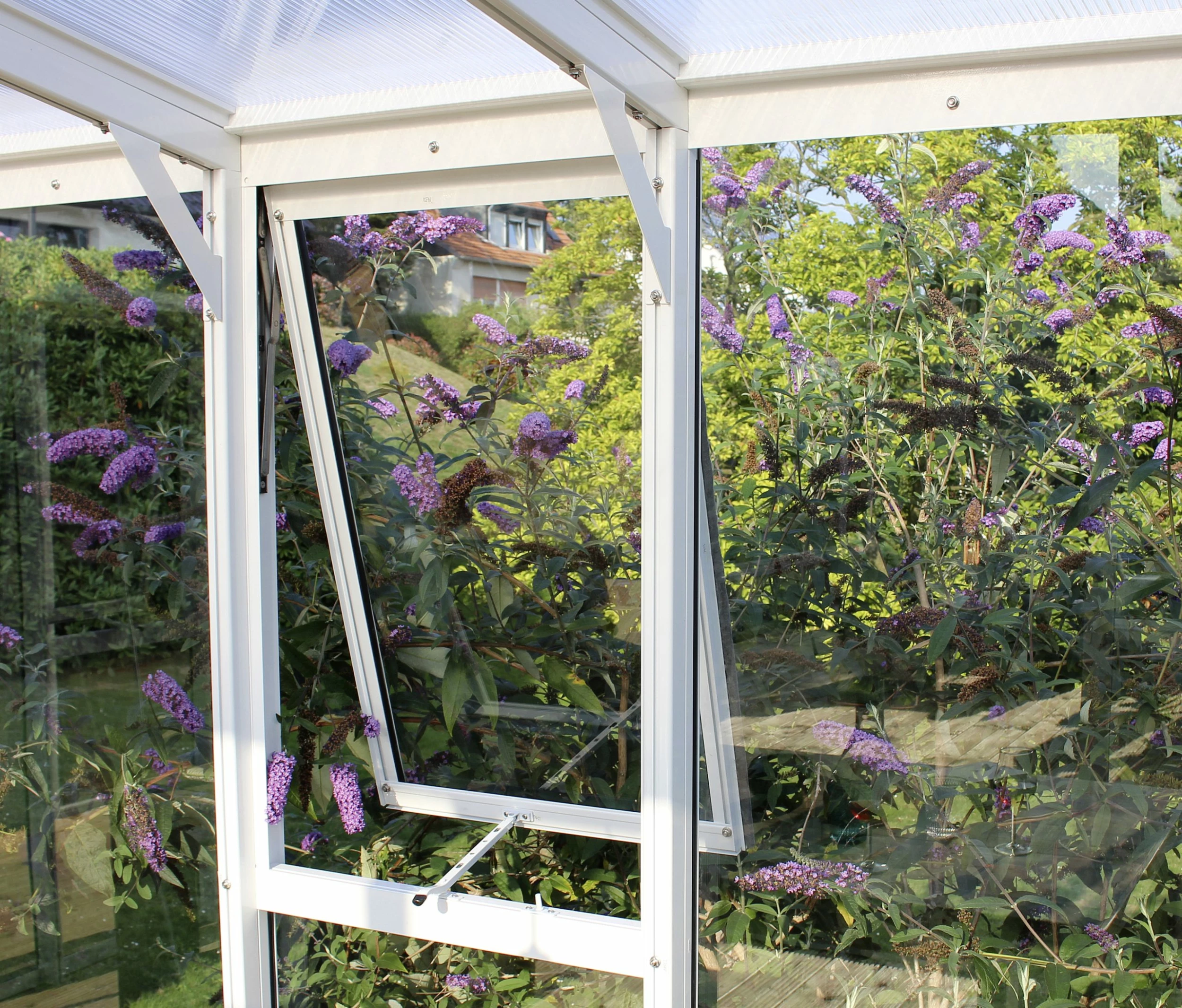 Vitavia Seitenfenster H Zu Gewächshaus Helena Aphrodite Weiß 3 Vitavia Seitenfenster H Zu Gewächshaus Helena Aphrodite Weiß