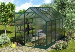Vitavia Gewächshaus Apollo 6200 195 X 323 Cm Smaragd 6 Mm Hohlkammerplatten