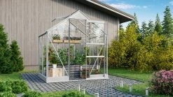 Vitavia Gewächshaus-Set Eris 2500 194 X 138 Cm Aluminium 3 Mm Sicherheitsglas