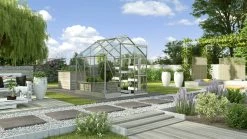Vitavia Gewächshaus-Set Eris 3800 194 X 200 Cm Aluminium 3 Mm Sicherheitsglas