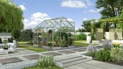 Vitavia Gewächshaus-Set Eris 5000 194 X 262 Cm Smaragd 3 Mm Sicherheitsglas