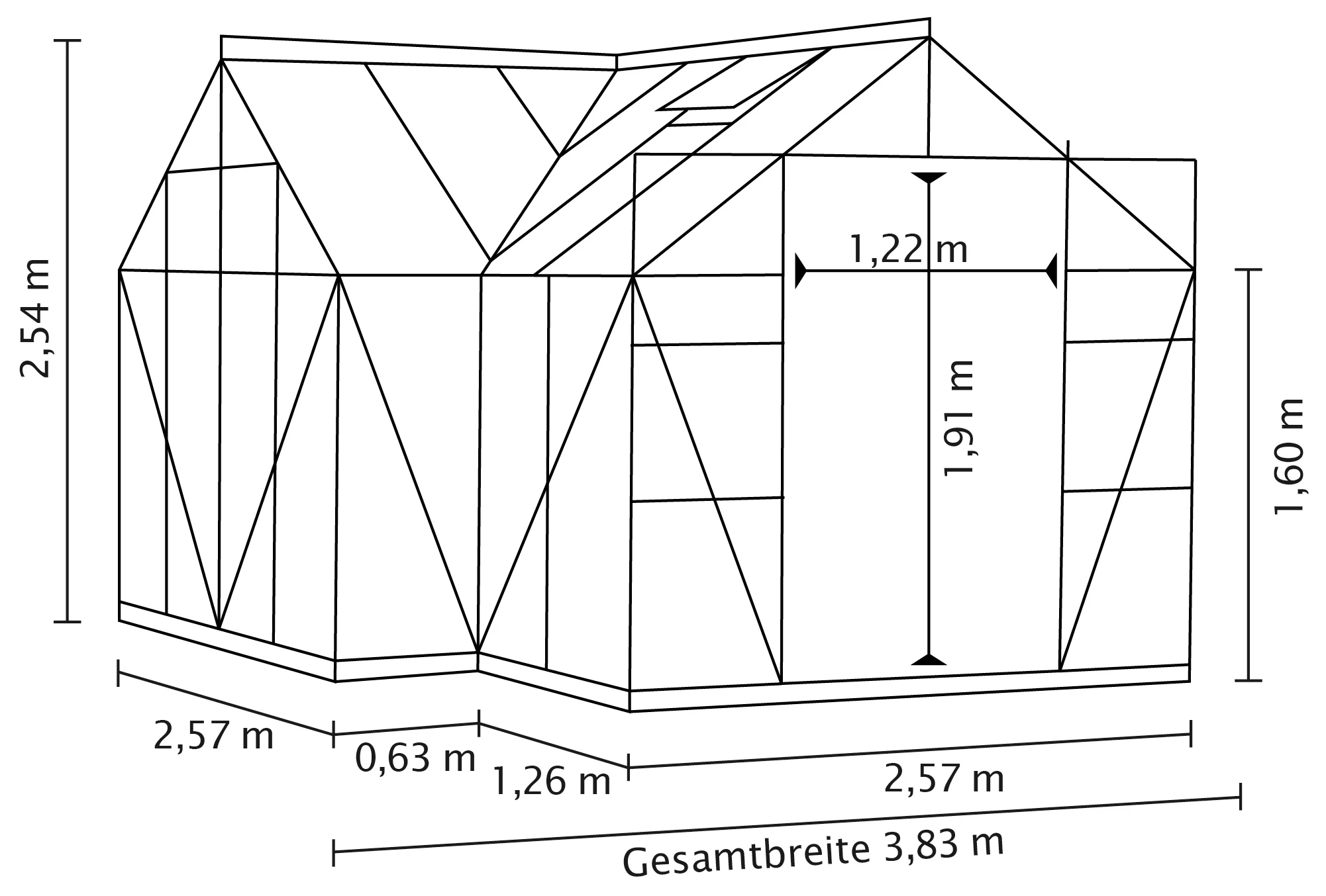 Vitavia Gewächshaus Sirona 13000 381 X 381 Cm Aluminium 3 Mm Sicherheitsglas 3 Vitavia Gewächshaus Sirona 13000 381 X 381 Cm Aluminium 3 Mm Sicherheitsglas