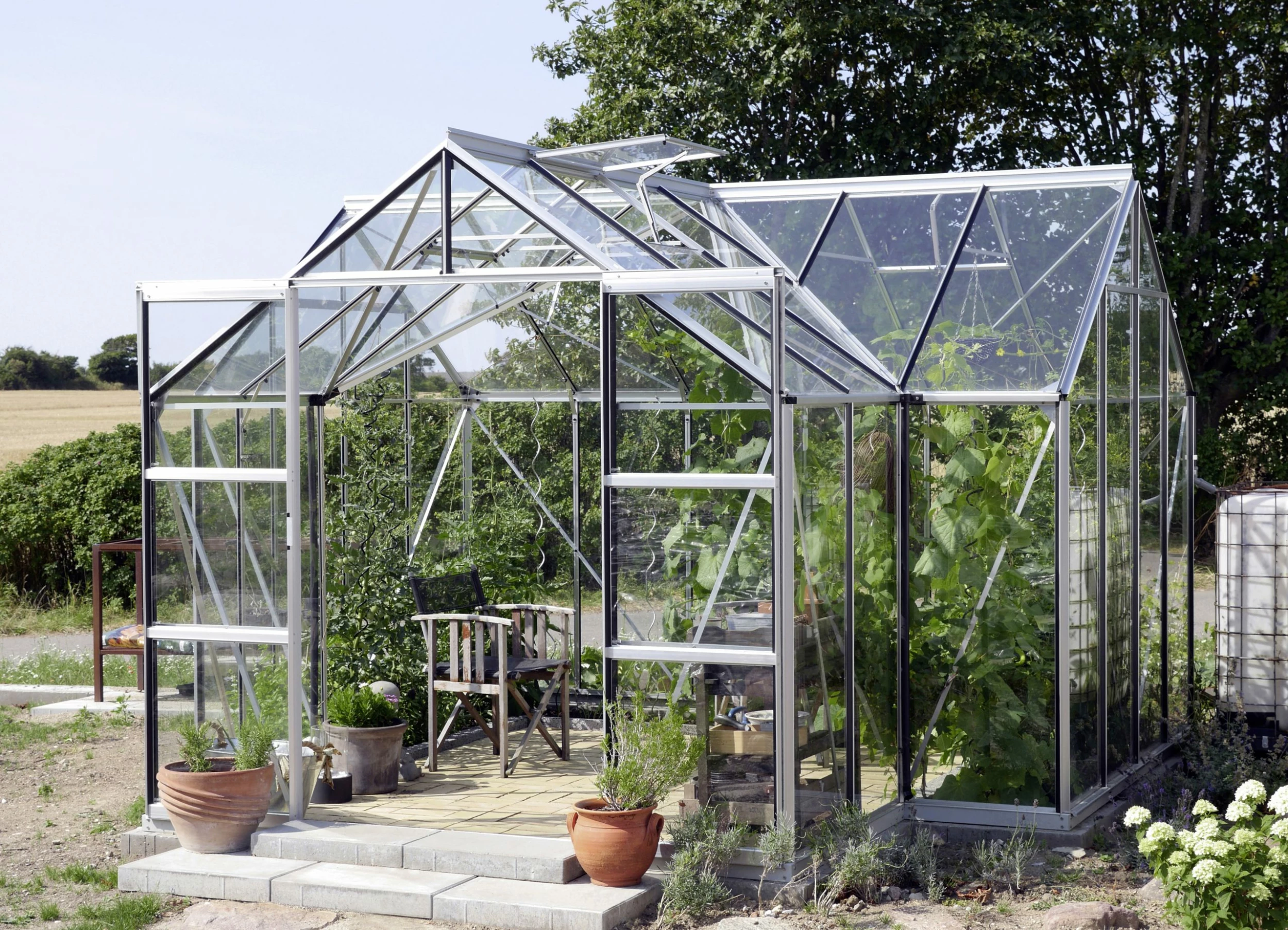 Vitavia Gewächshaus Sirona 13000 381 X 381 Cm Aluminium 3 Mm Sicherheitsglas 7 Vitavia Gewächshaus Sirona 13000 381 X 381 Cm Aluminium 3 Mm Sicherheitsglas – Bild 5