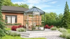 Vitavia Gewächshaus Juno 4500 253 X 221 Cm Smaragd 3 Mm Sicherheitsglas