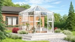 Vitavia Gewächshaus Juno 9000 383 X 331 Cm Weiß 3 Mm Sicherheitsglas