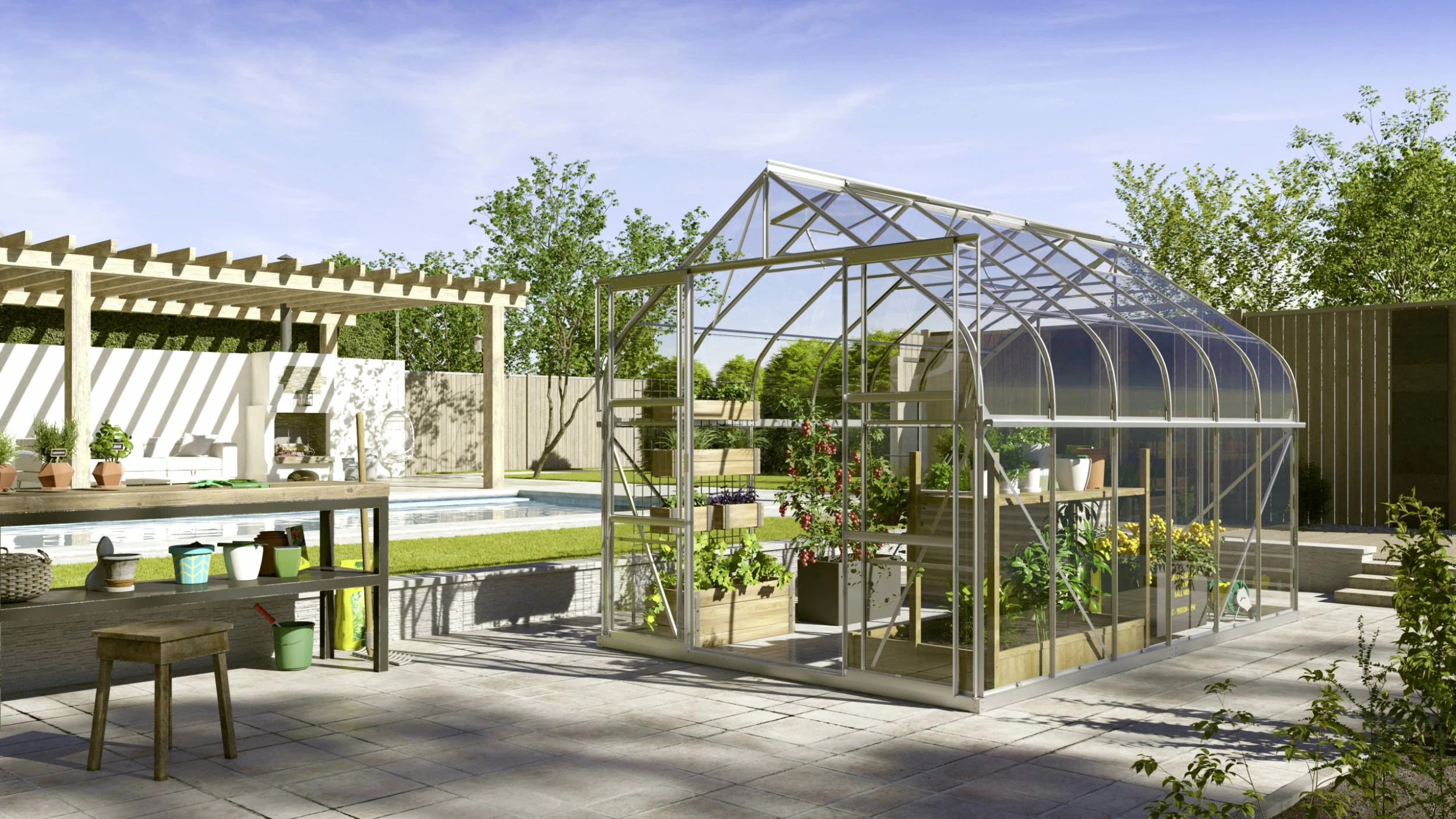 Vitavia Gewächshaus Dione 9900 264 X 383 Cm Aluminium 3 Mm Sicherheitsglas 3 Vitavia Gewächshaus Dione 9900 264 X 383 Cm Aluminium 3 Mm Sicherheitsglas