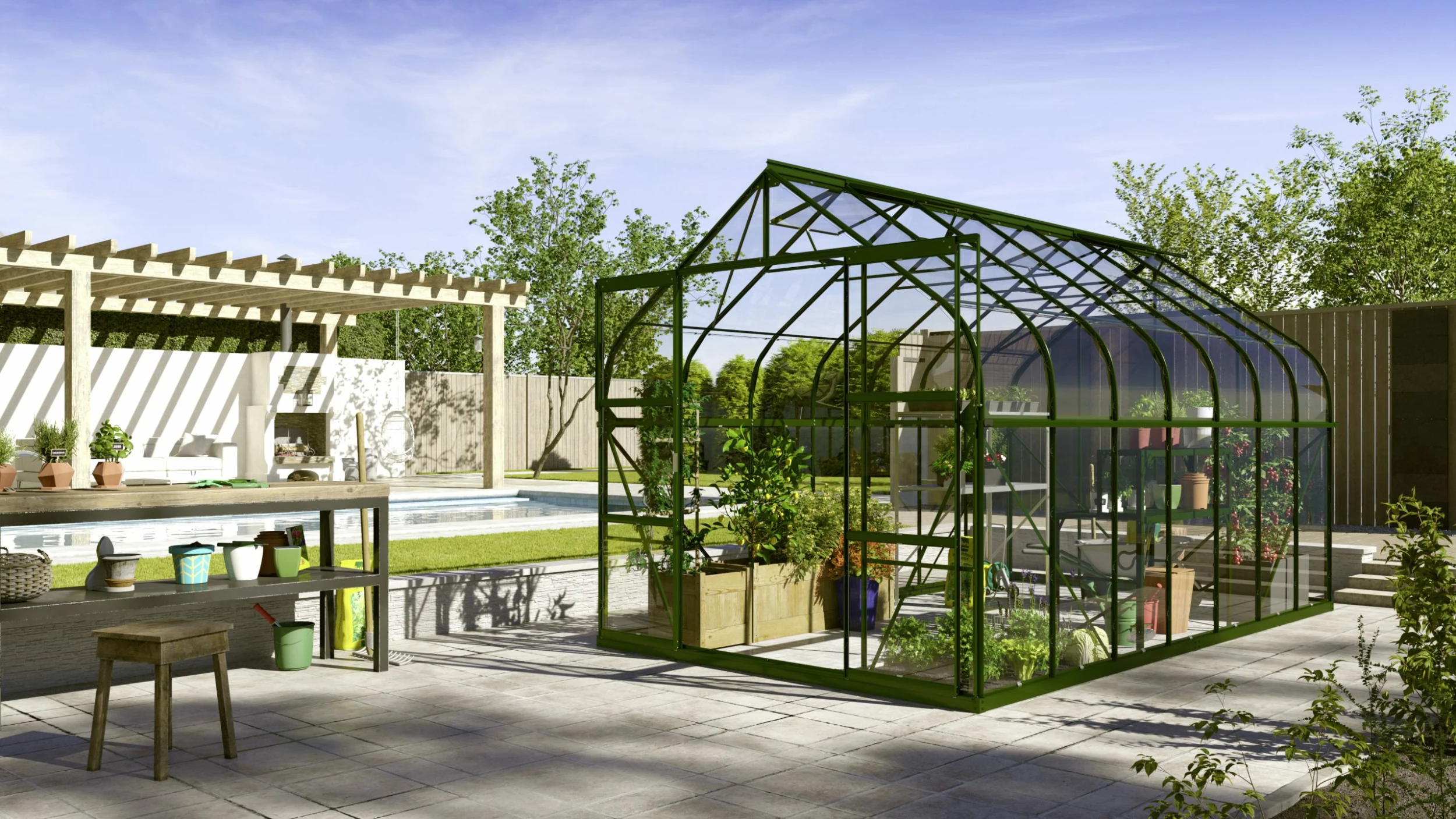 Vitavia Gewächshaus Dione 11500 264 X 445 Cm Smaragd 3 Mm Sicherheitsglas 3 Vitavia Gewächshaus Dione 11500 264 X 445 Cm Smaragd 3 Mm Sicherheitsglas