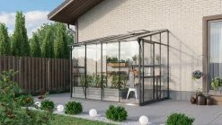 Vitavia Gewächshaus Osiris 5200 201 X 262 Cm Schwarz 3 Mm Sicherheitsglas