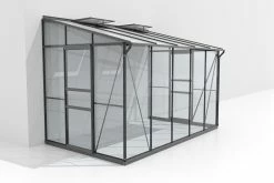 Vitavia Anlehngewächshaus Osiris 6500 190 X 317 Cm Schwarz 3 Mm Sicherheitsglas