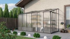 Vitavia Gewächshaus Osiris 7800 190 X 379 Cm Schwarz 6 Mm Hohlkammerplatten