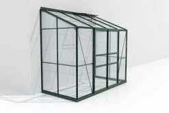 Vitavia Anlehngewächshaus Styx 3300 128 X 254 Cm Smaragd 3 Mm Sicherheitsglas