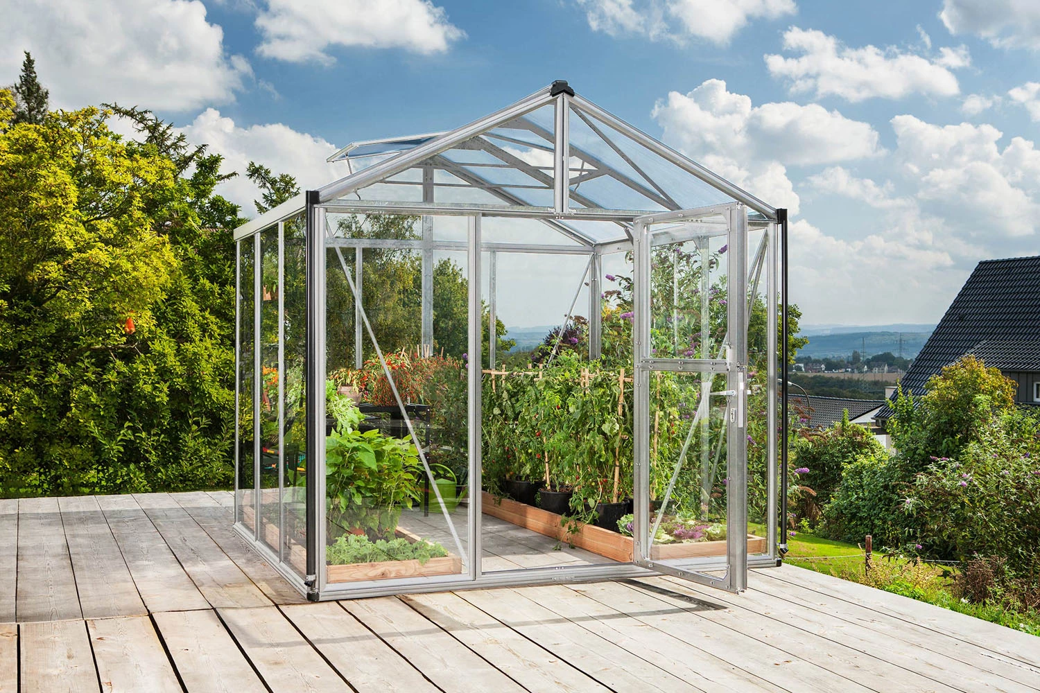 Vitavia Gewächshaus Zeus 6200 266 X 250 Cm Aluminium 3 Mm Sicherheitsglas 3 Vitavia Gewächshaus Zeus 6200 266 X 250 Cm Aluminium 3 Mm Sicherheitsglas