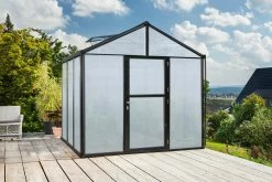 Vitavia Gewächshaus Zeus 6200 266 X 250 Cm Schwarz 10 Mm Hohlkammerplatten