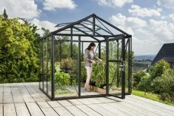 Vitavia Gewächshaus Zeus 6200 266 X 250 Cm Schwarz 3 Mm Sicherheitsglas