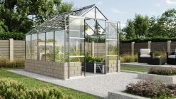 Vitavia Gewächshaus Cassandra 8300 257 X 324 Cm Aluminium 3 Mm Sicherheitsglas Inkl. Sockel Sandstei