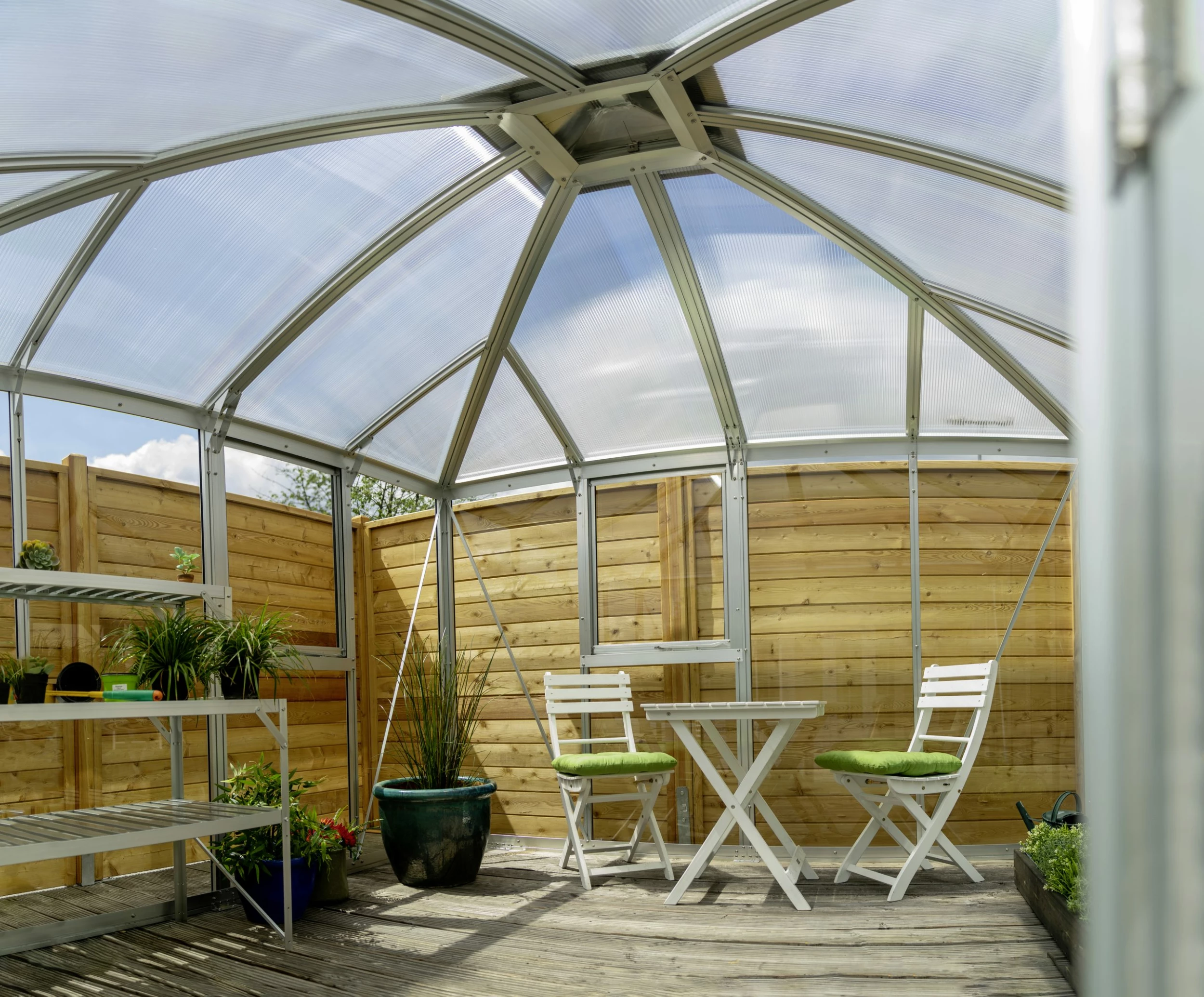 Vitavia Premium-Gewächshaus Minos 10200 317 X 322 Cm Aluminium 3 Mm Sicherheitsglas 4 Vitavia Premium-Gewächshaus Minos 10200 317 X 322 Cm Aluminium 3 Mm Sicherheitsglas – Bild 2