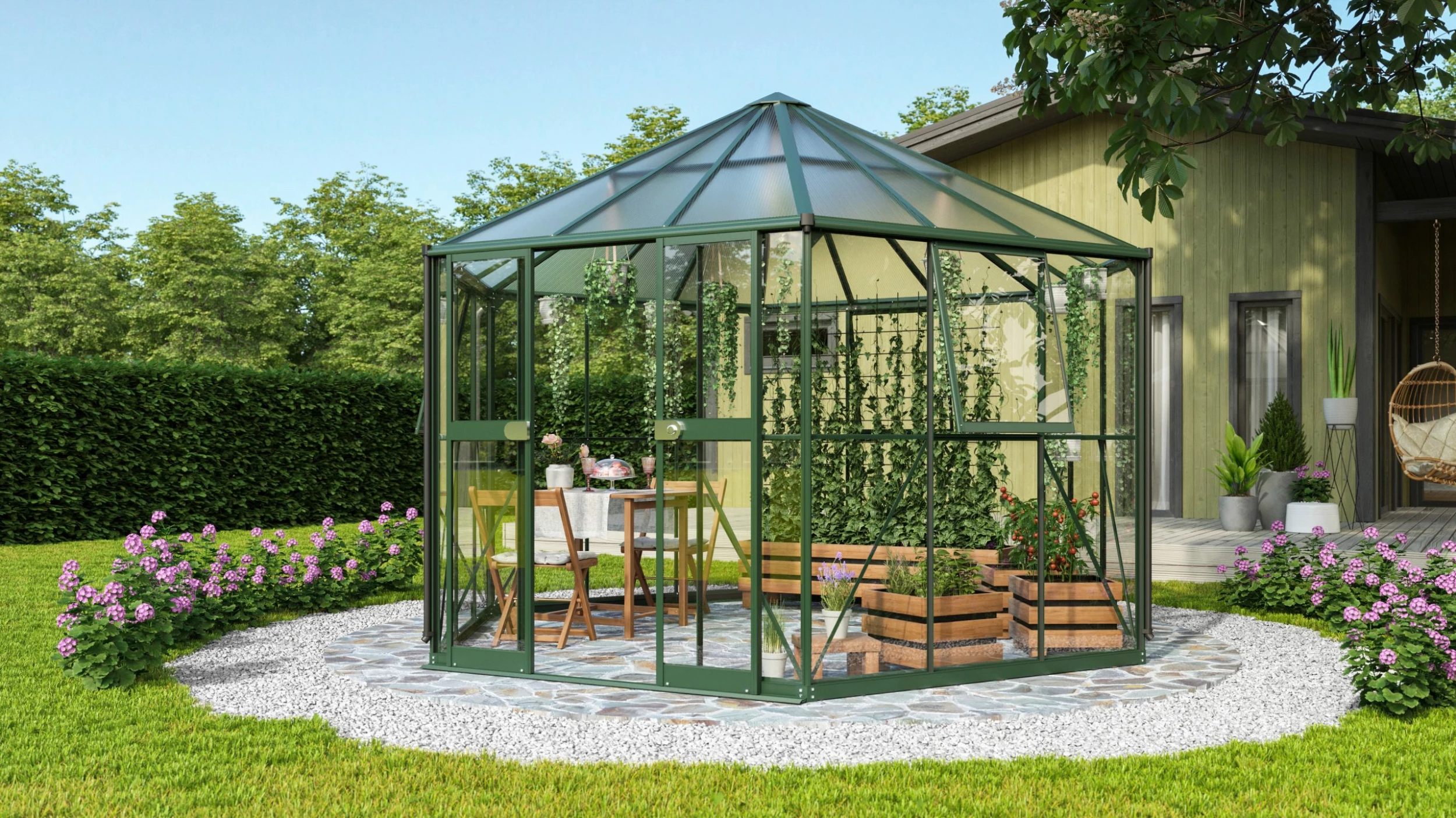 Vitavia Gewächshaus Pi 9000 383 X 333 Cm Smaragd 3 Mm Sicherheitsglas 3 Vitavia Gewächshaus Pi 9000 383 X 333 Cm Smaragd 3 Mm Sicherheitsglas