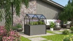 Vitavia Hochfrühbeet Zola 89 X 127 X 135 Cm 4 Mm Hohlkammerplatten Schwarz