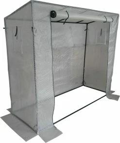 TrendLine Folien-Tomatenhaus 1,98 X 0,75 M, Höhe 1,55 / 1,69 M