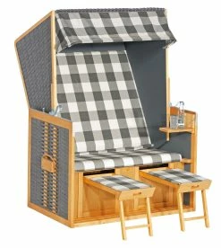 Sunny Smart Strandkorb Rustikal 10 Z 118 Cm 160 X 80 Cm