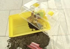 Floraworld Indoor-Gewächshaus Gelb 38 X 24 X 18,5 Cm