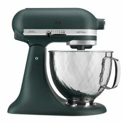 KitchenAid KAD 4.8L Artisan Küchenmaschine Limited Christmas, Pebble Palm + Gesteppte Metallschüssel | 40650