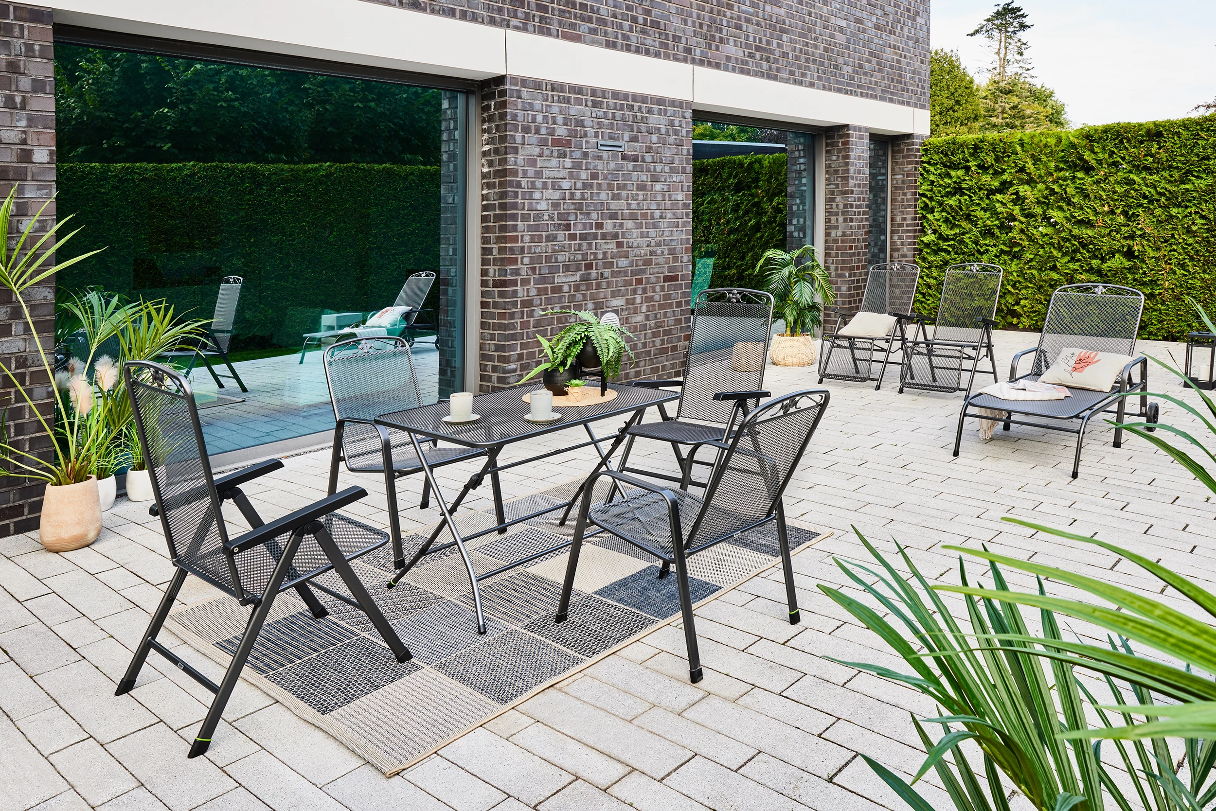 MWH Rollliege Savoy Eisengrau Stahlgestell Pulverbeschichtung (Elotherm) 4 MWH Rollliege Savoy Eisengrau Stahlgestell Pulverbeschichtung (Elotherm) – Bild 2