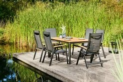 MWH Klappstuhl Reno Aluminium Mit Teak Armlehnen 12 MWH Klappstuhl Reno Aluminium Mit Teak Armlehnen -KitchenAid Sales 4260440953168 05